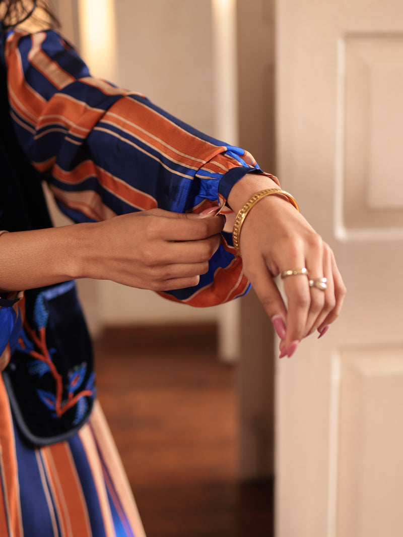 MARGOT LONG SILK DRESS