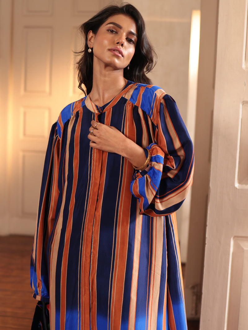 MARGOT LONG SILK DRESS