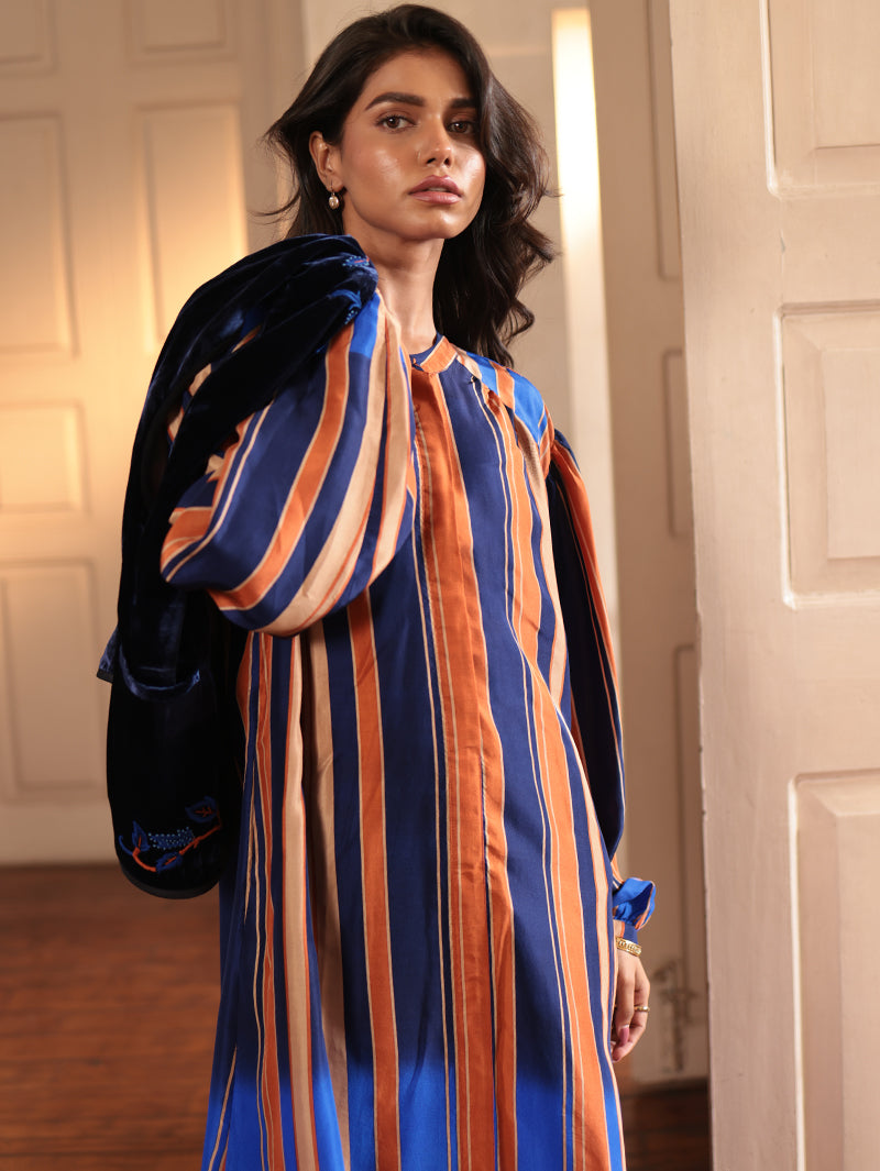 MARGOT LONG SILK DRESS