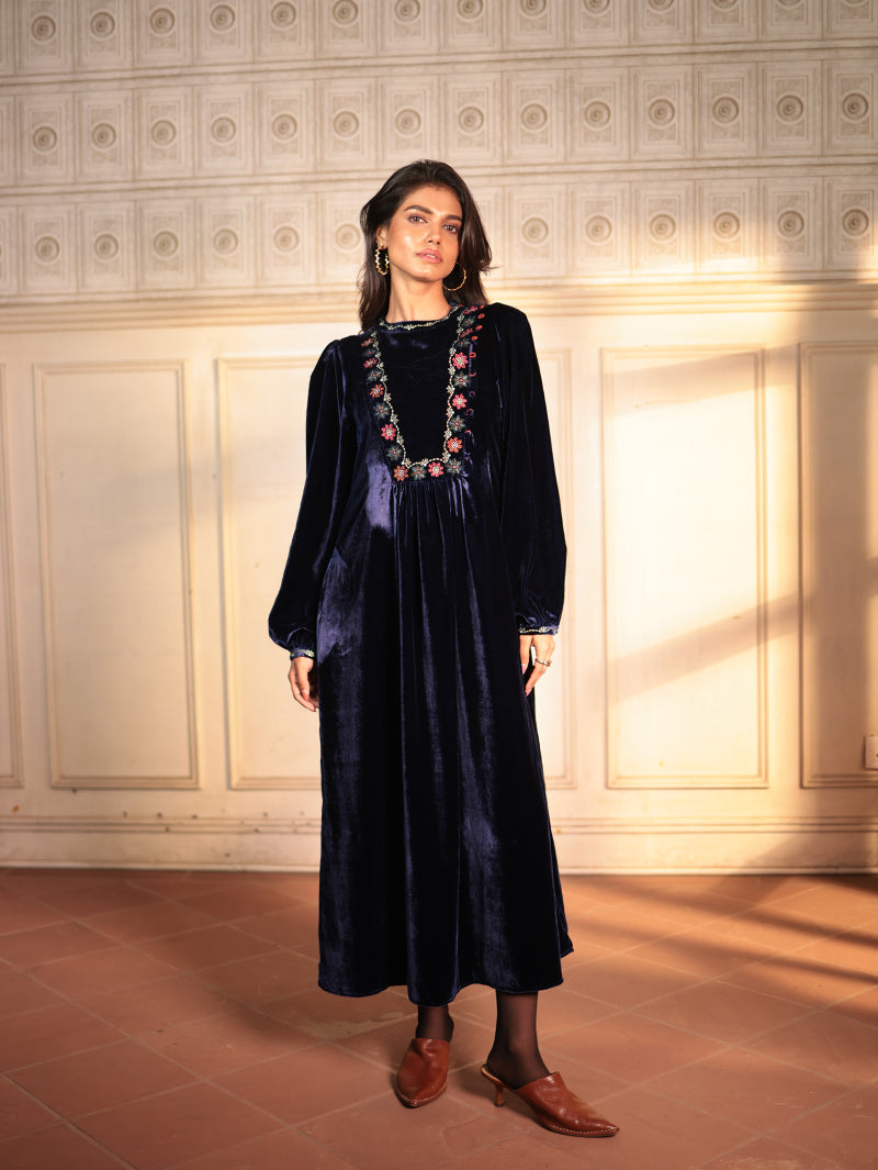 BEATRIX DRESS WITH BAHAR EMBROIDERY
