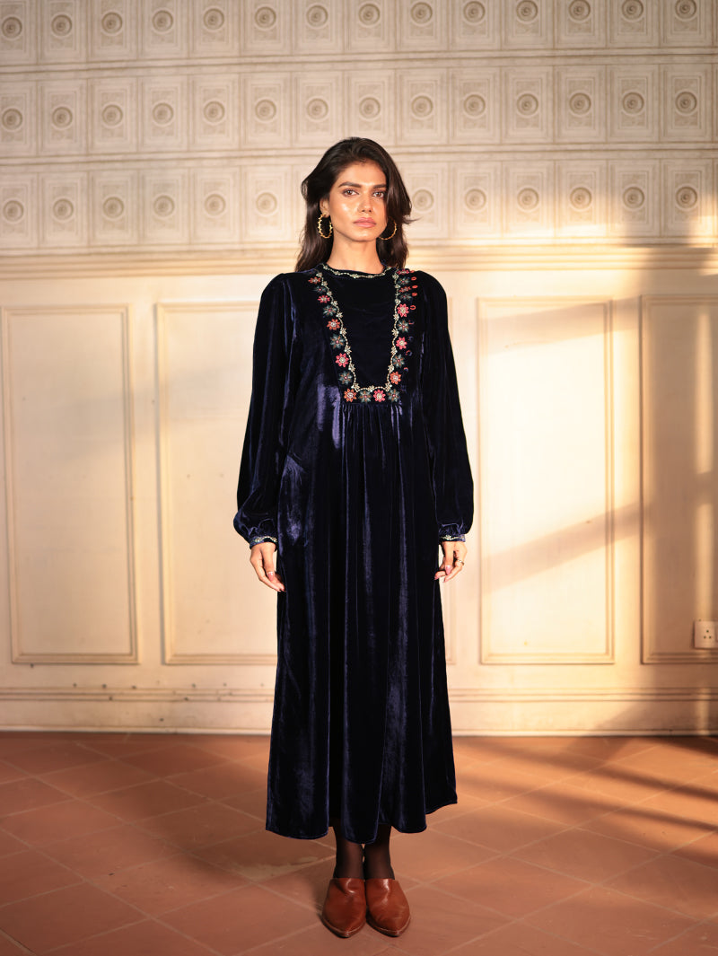BEATRIX DRESS WITH BAHAR EMBROIDERY