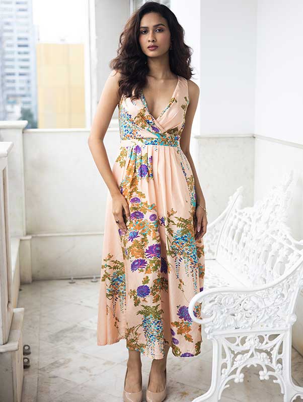 INES SILK DRESS
