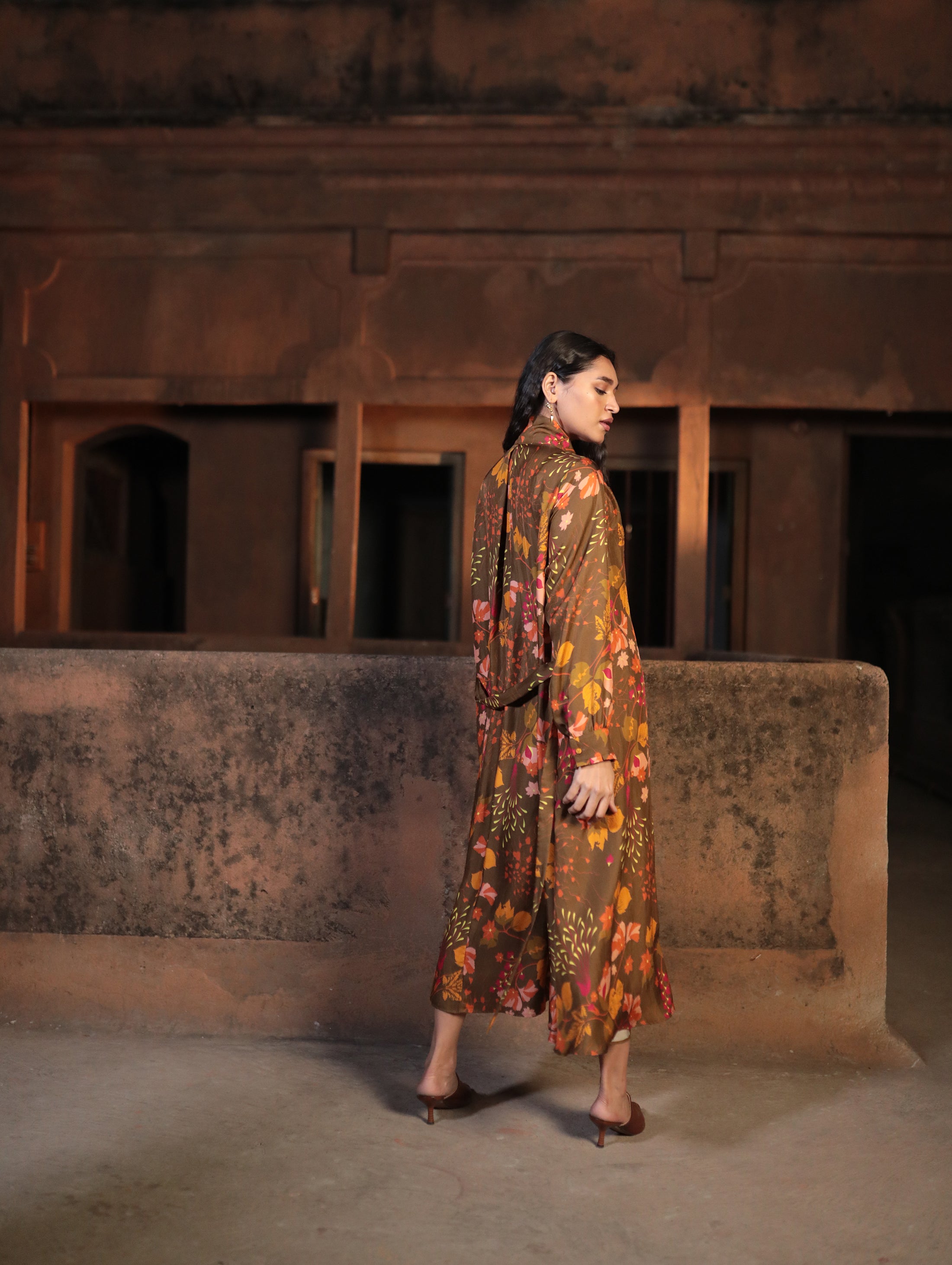 TIE DRESS SILK