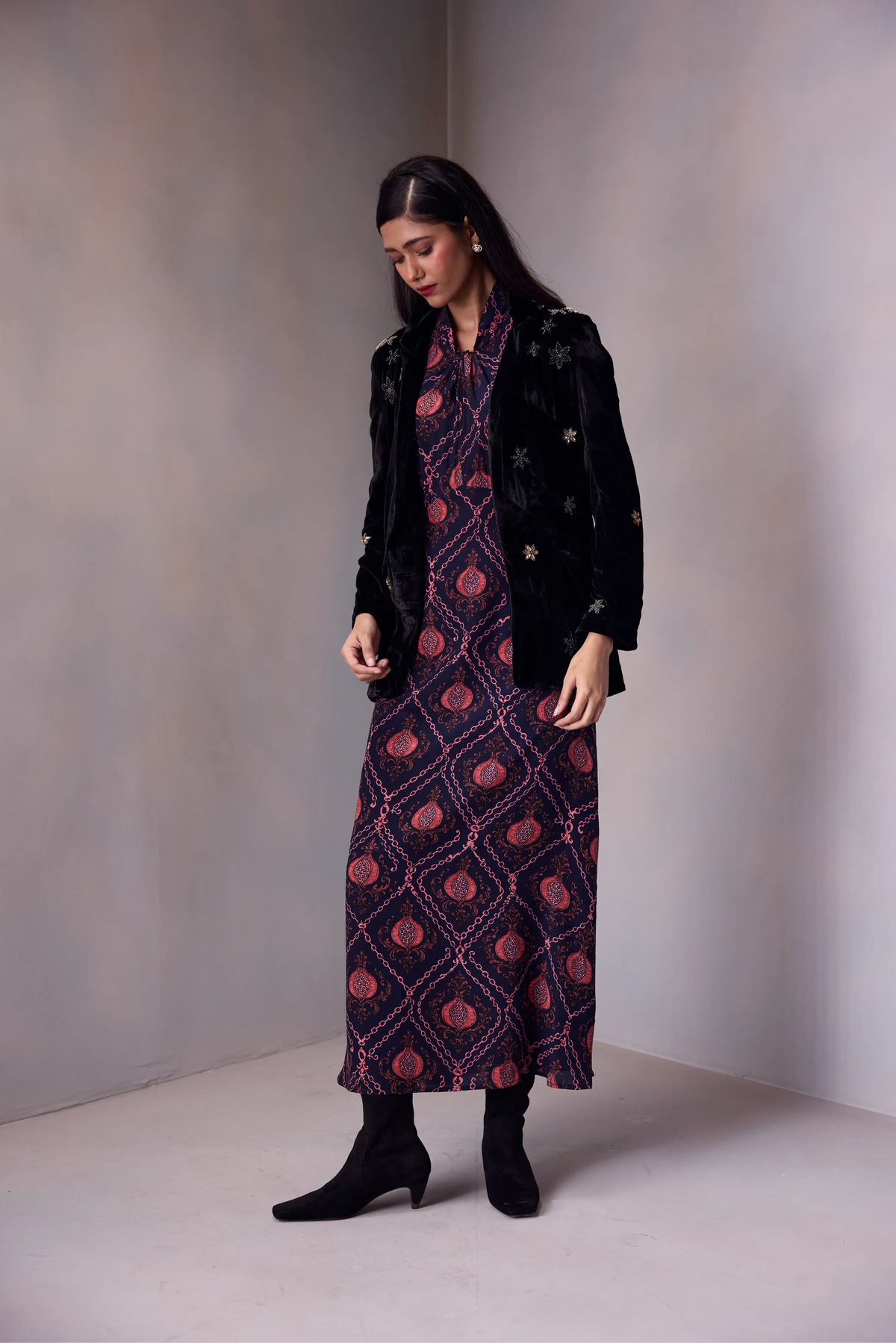Dua Knot Dress Printed