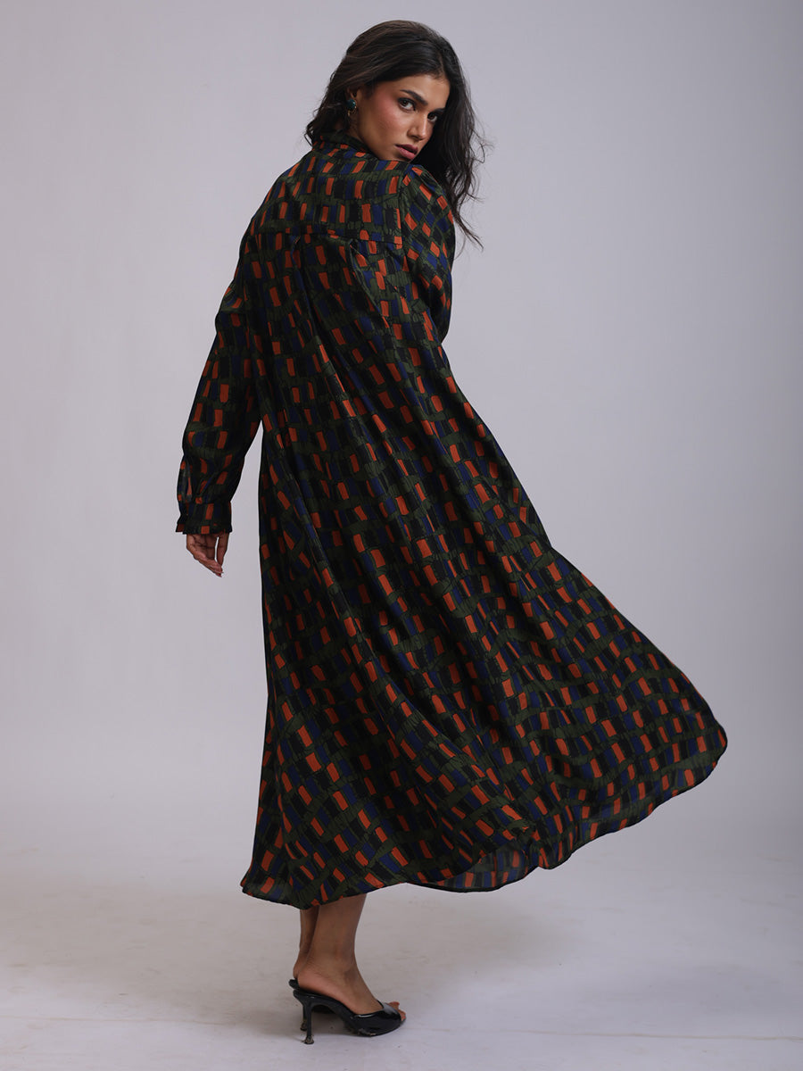 TIE DRESS SILK