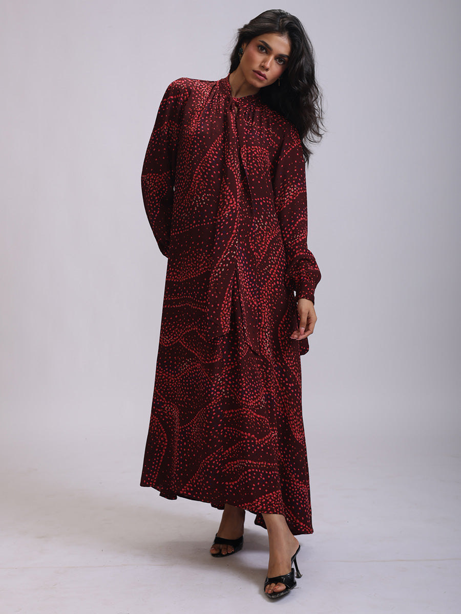 TIE DRESS SILK