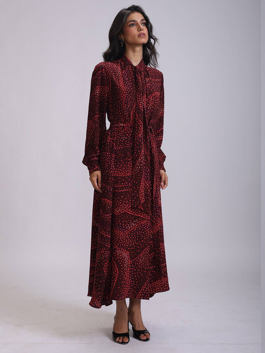 TIE DRESS SILK