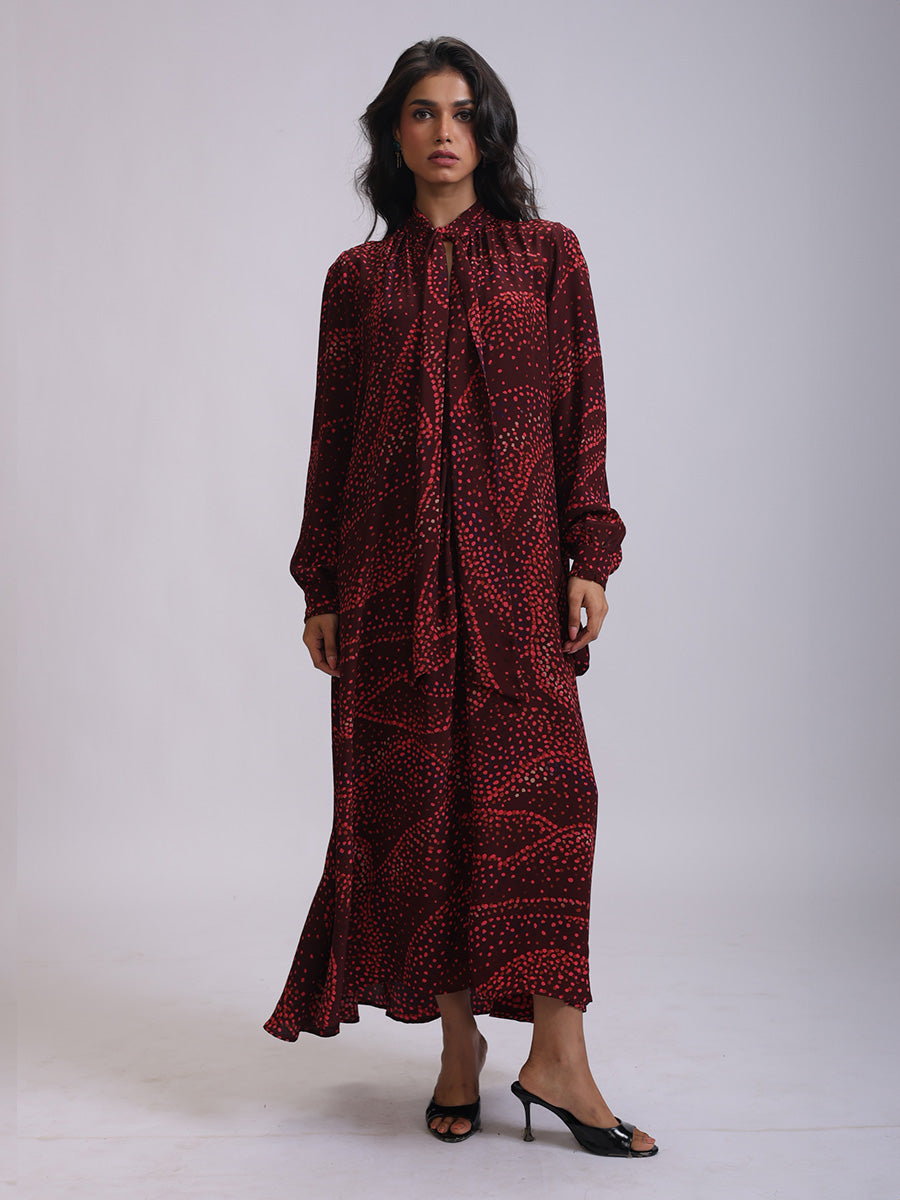 TIE DRESS SILK