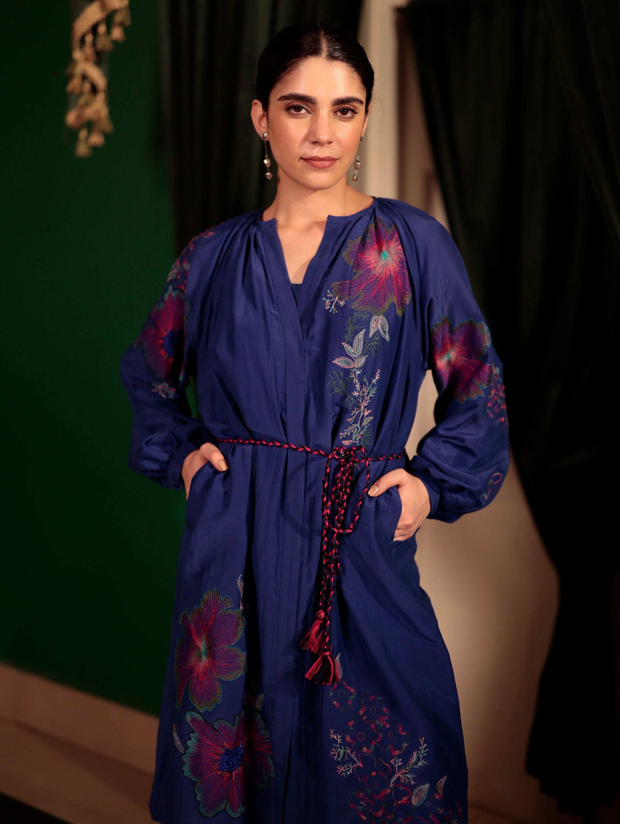 BOHO SHIRT DRESS WITH EMBROIDERY