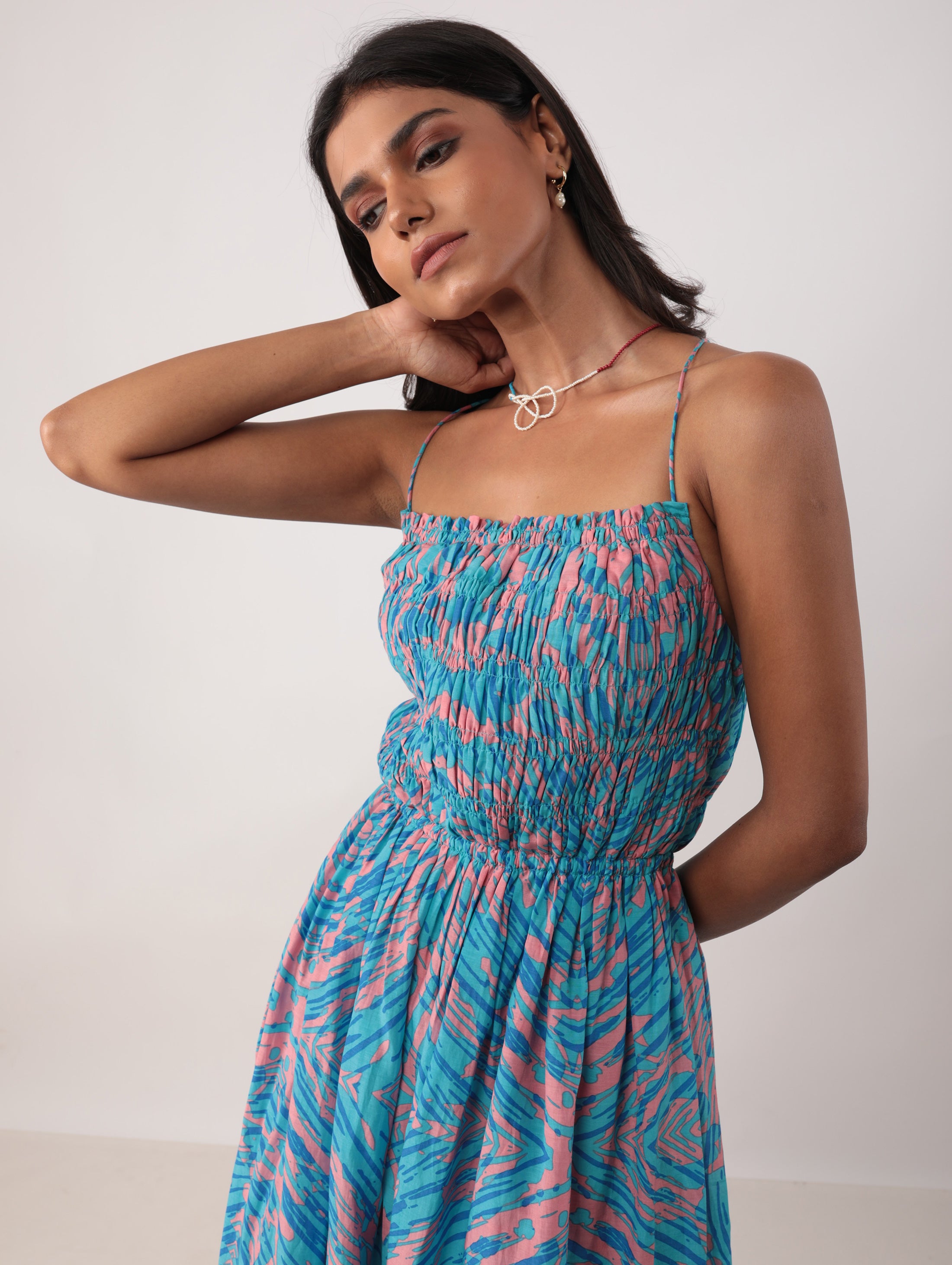 GATHER RUCHED DRESS