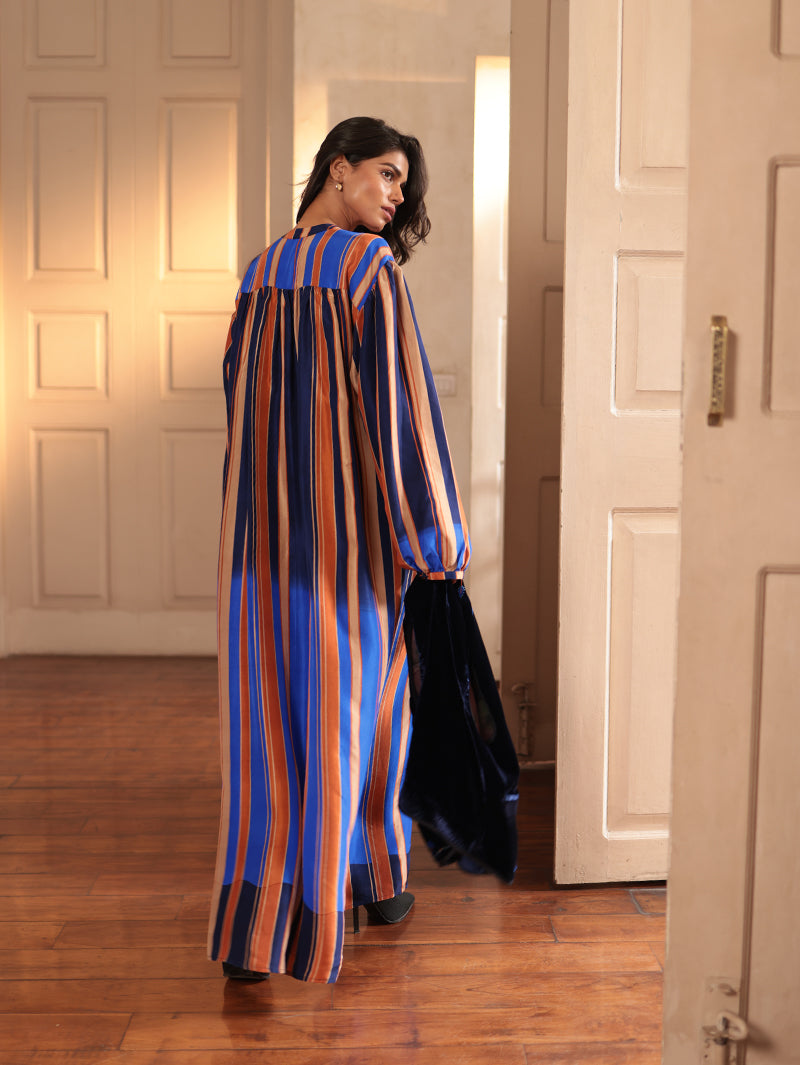 MARGOT LONG SILK DRESS