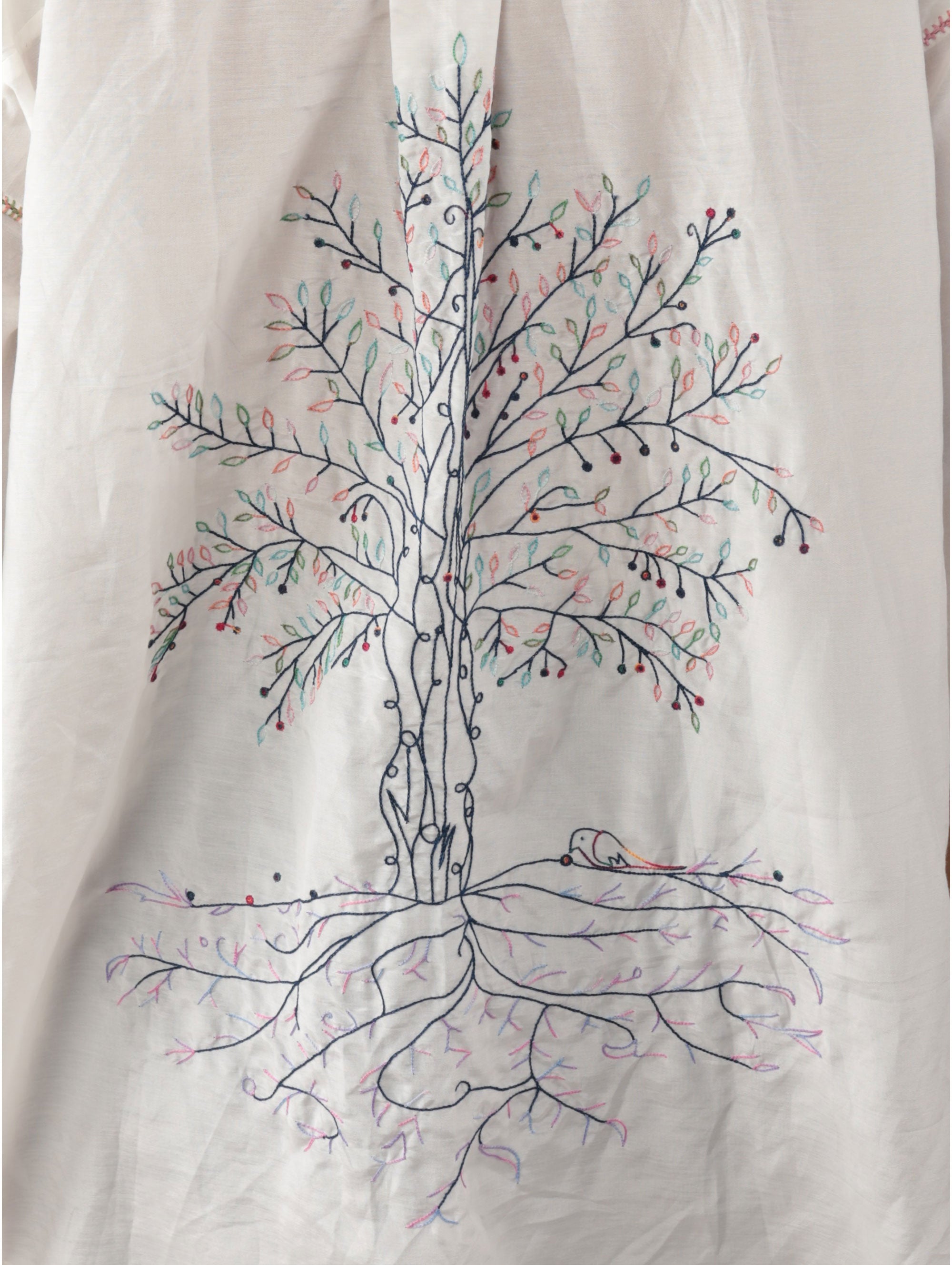 MARILU BLOUSE BACK TREE EMBROIDERY
