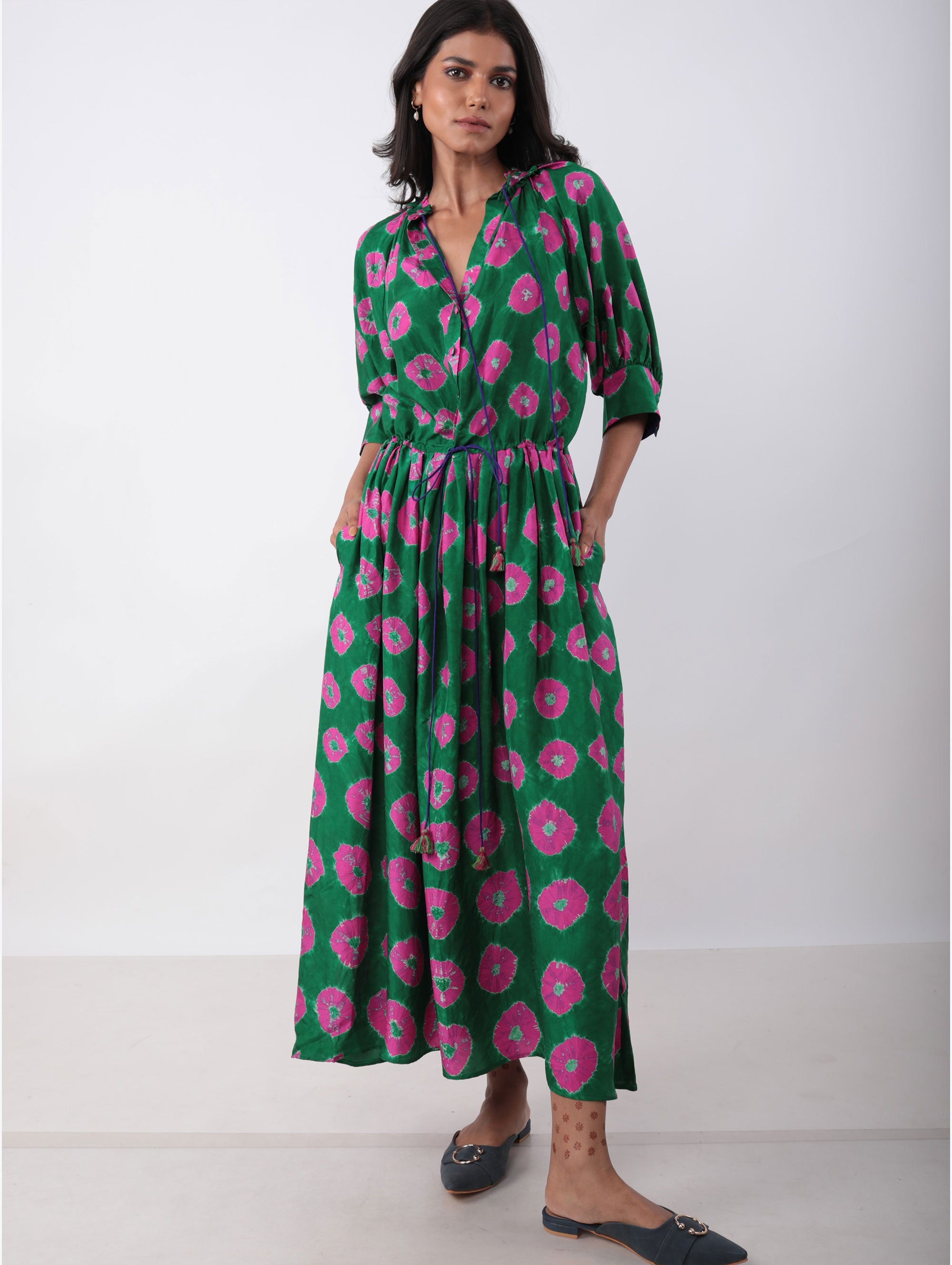 GAVIE DRESS IN SILK BATIK