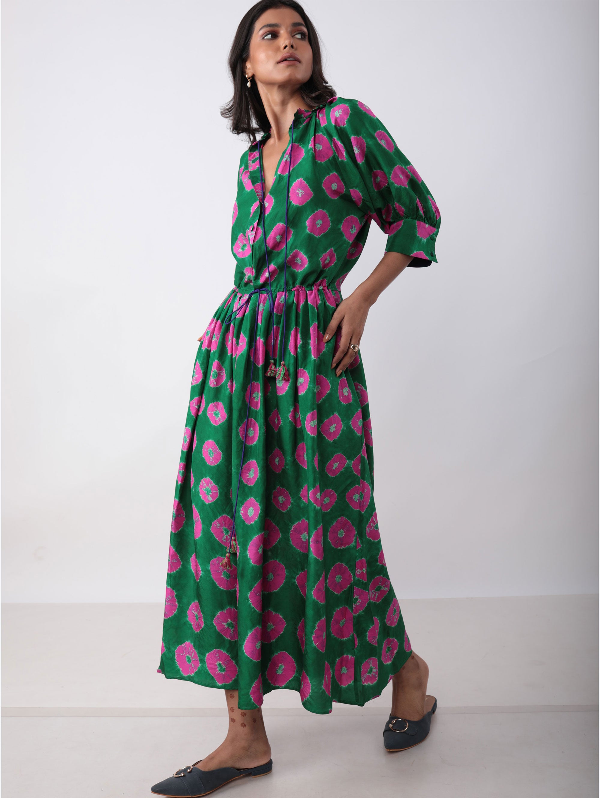 GAVIE DRESS IN SILK BATIK