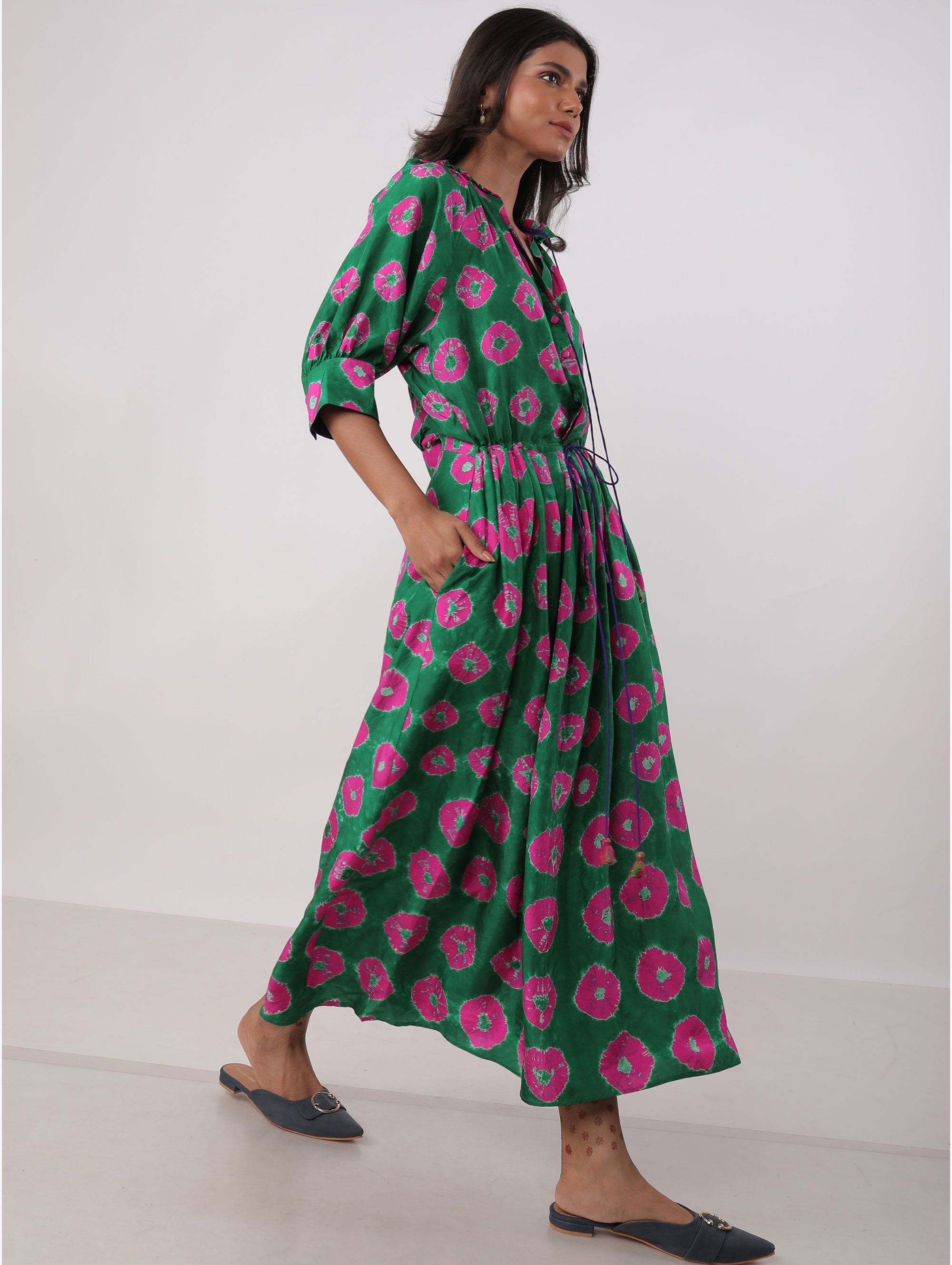 GAVIE DRESS IN SILK BATIK