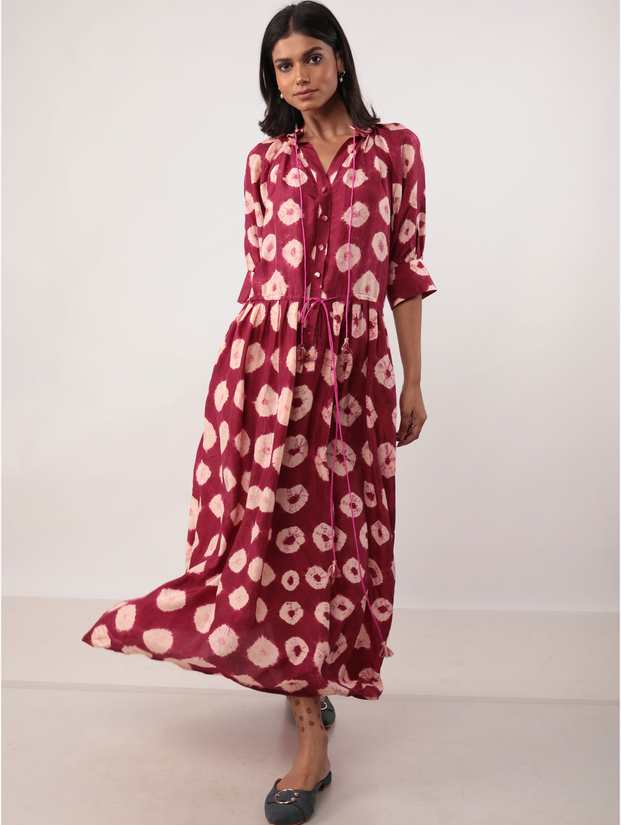 GAVIE DRESS IN SILK BATIK