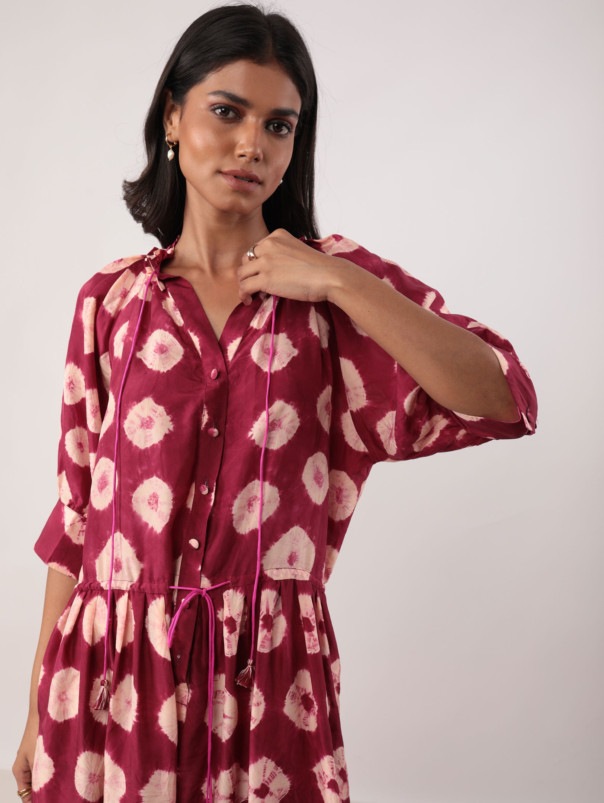 GAVIE DRESS IN SILK BATIK