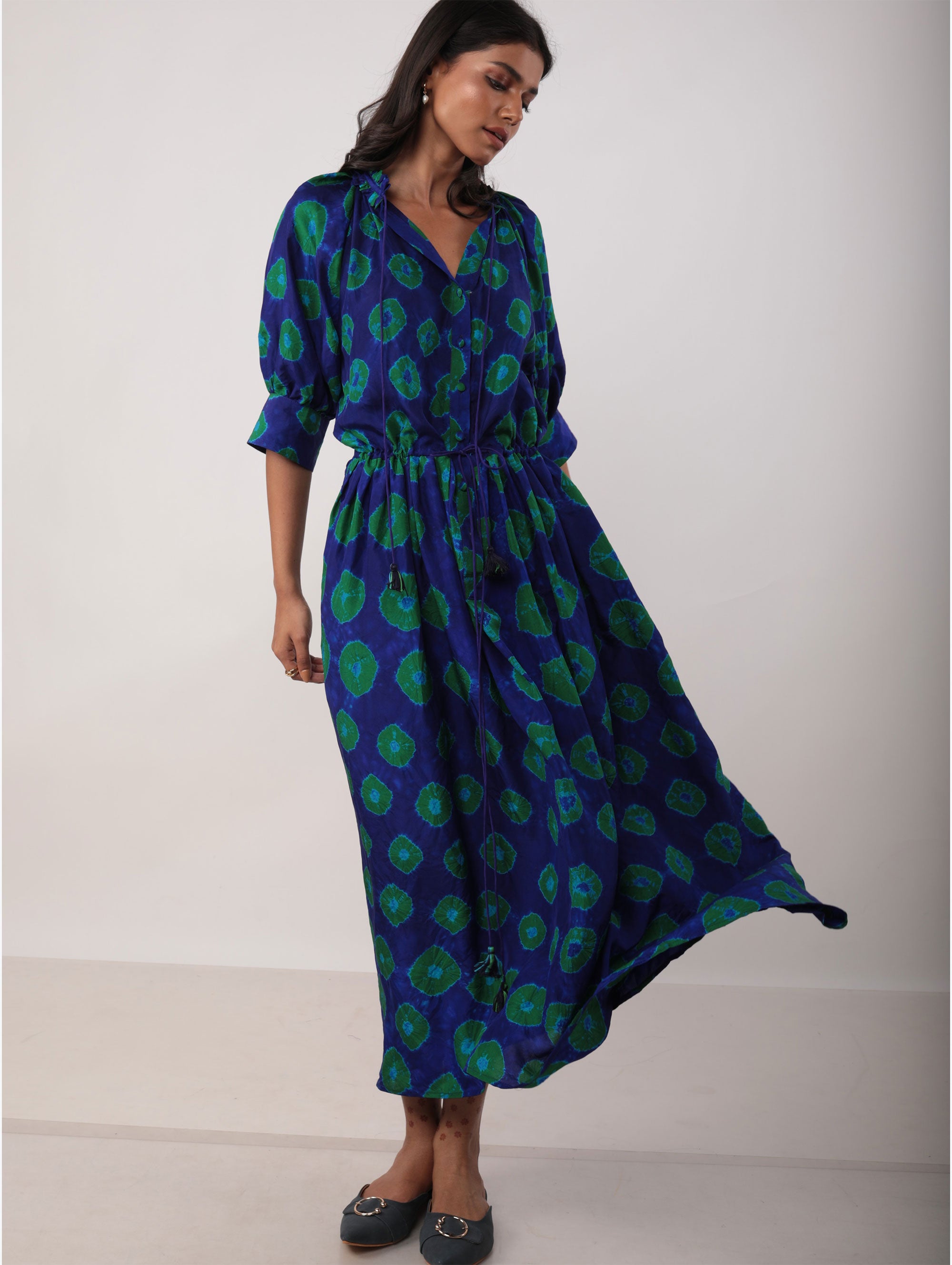 GAVIE DRESS IN SILK BATIK
