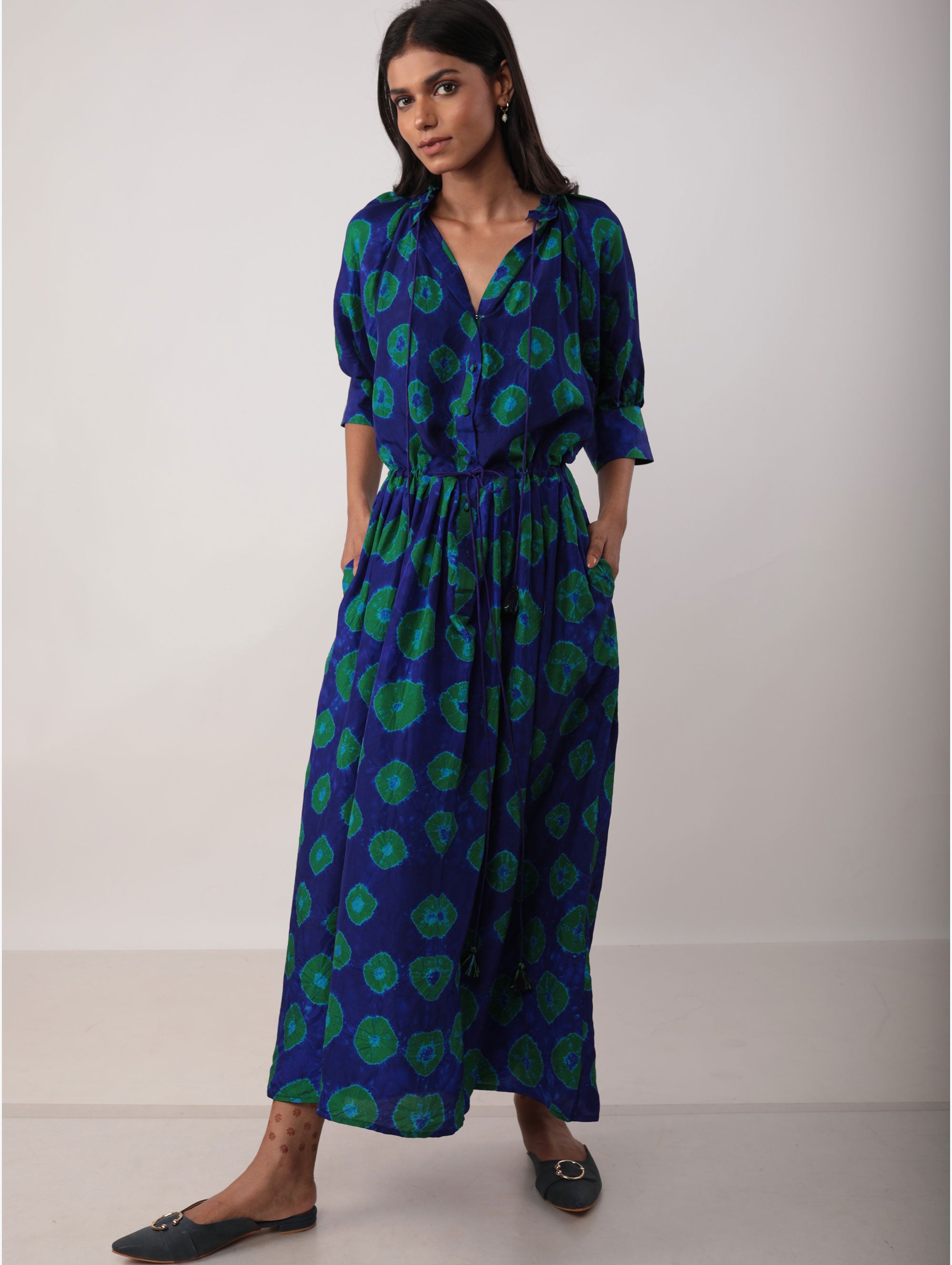 GAVIE DRESS IN SILK BATIK