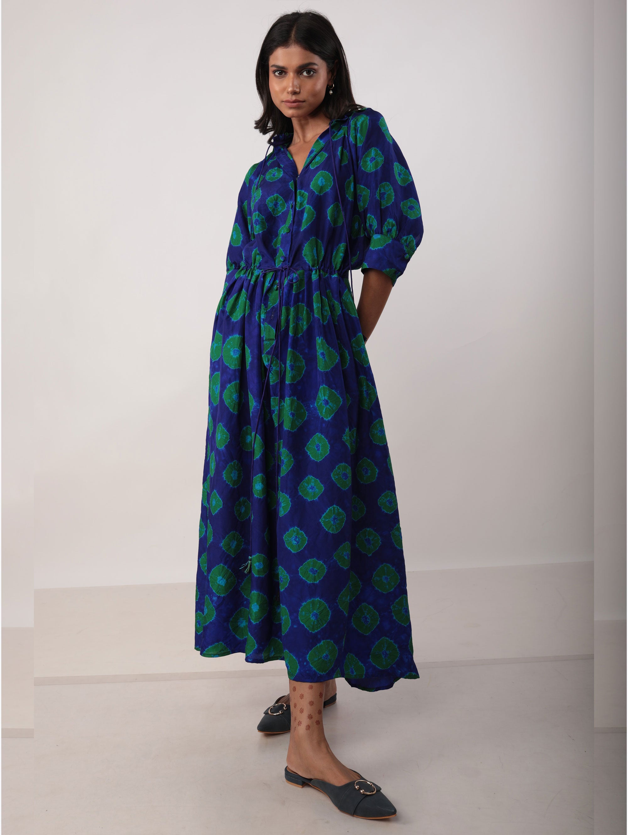 GAVIE DRESS IN SILK BATIK