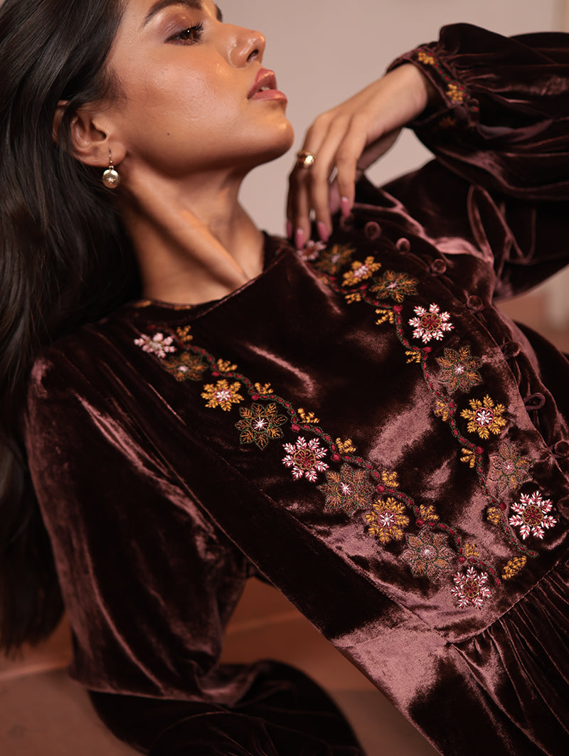 BEATRIX DRESS WITH BAHAR EMBROIDERY