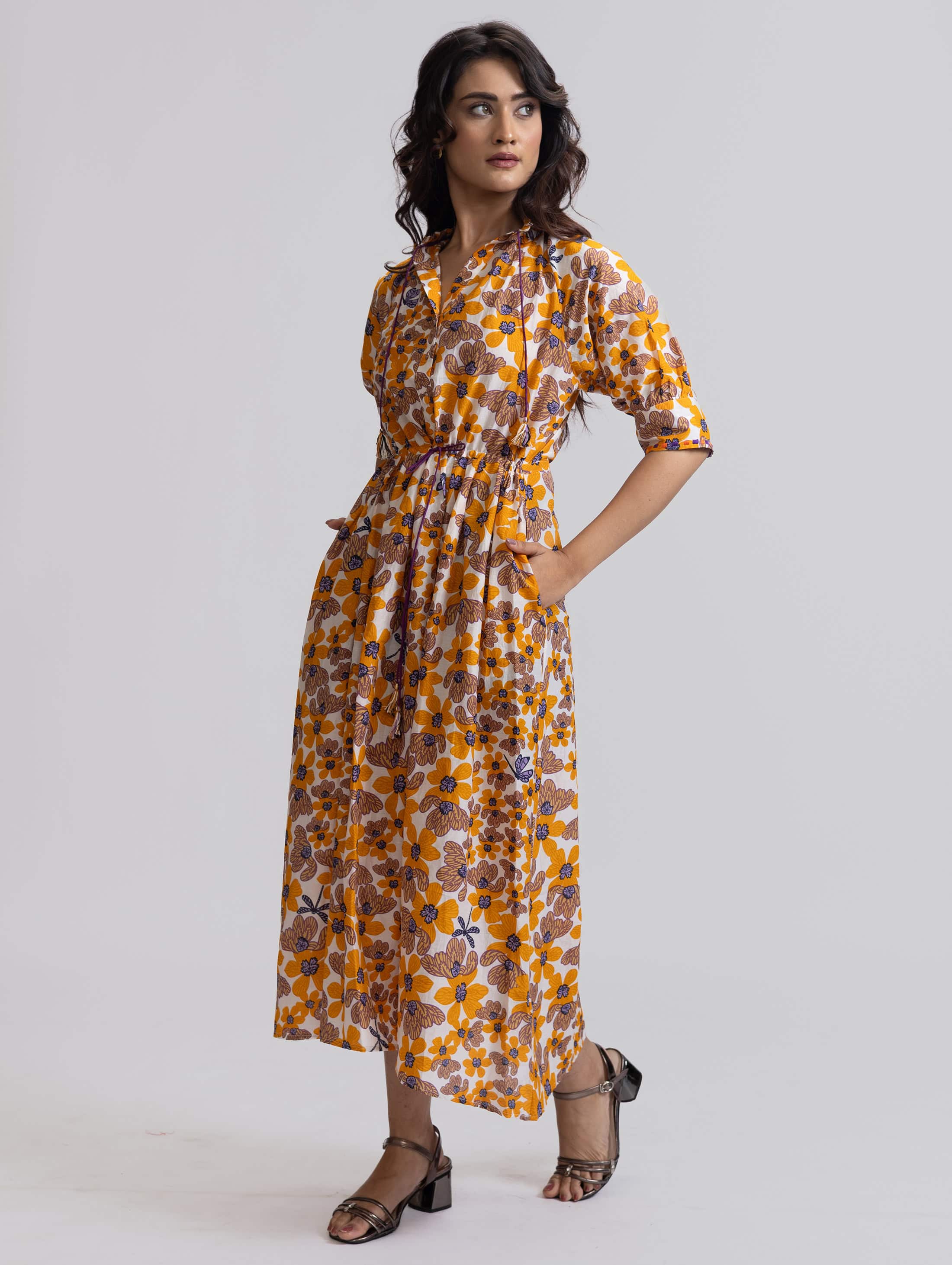 GAVIE DRESS COTTON SILK