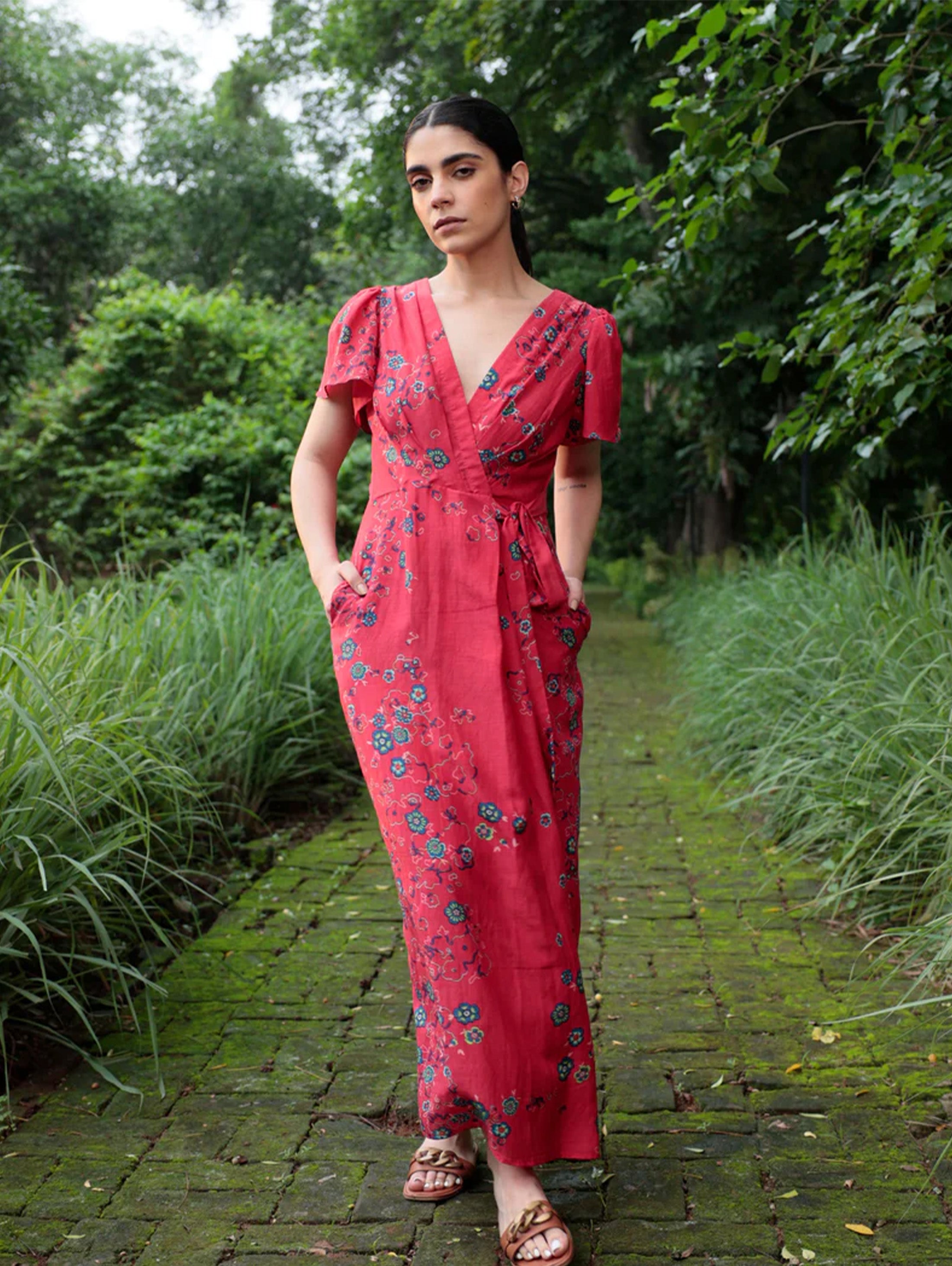 SUZZANE WRAP DRESS