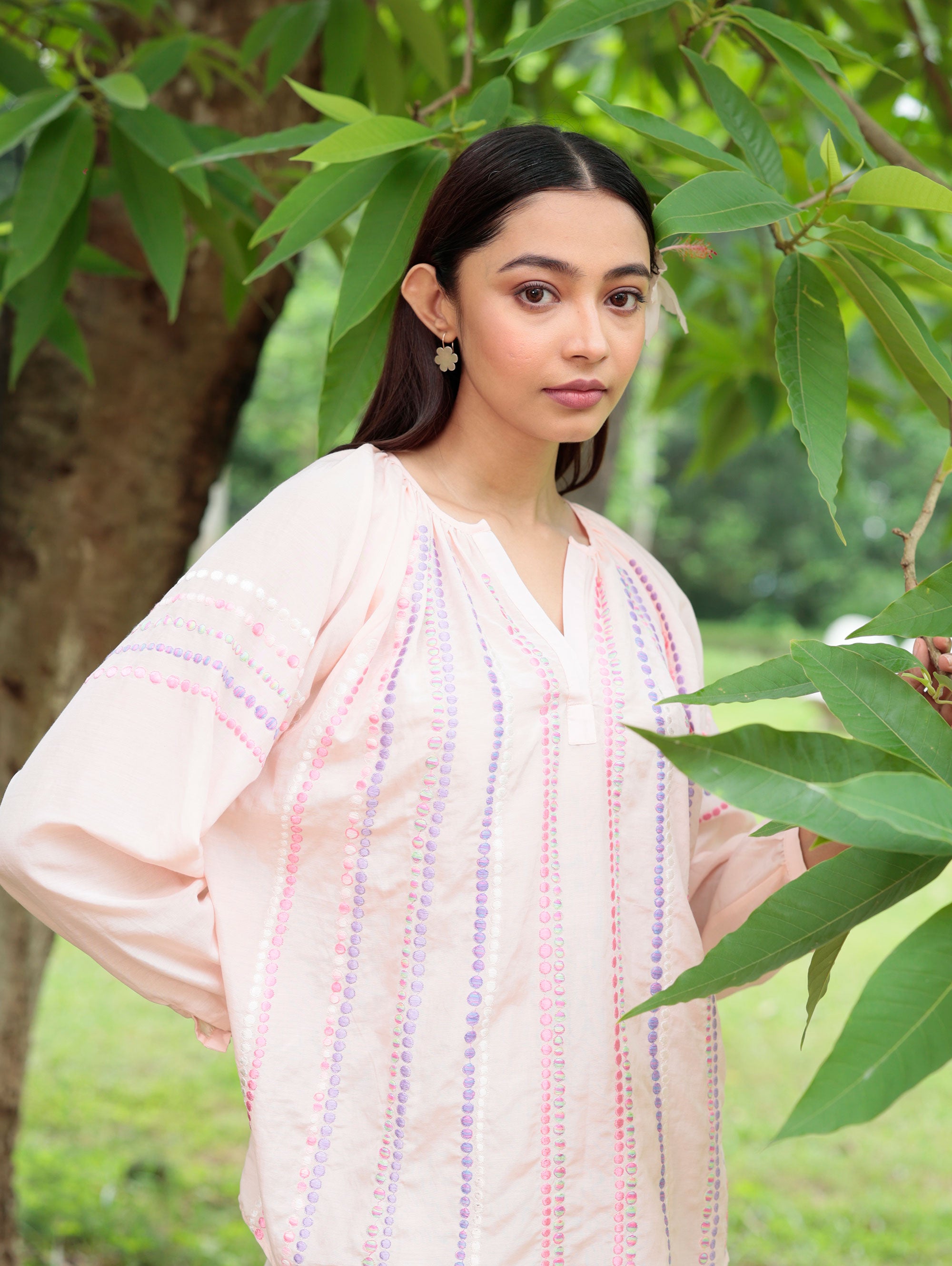SHIPRA BLOUSE WITH EMBROIDERY