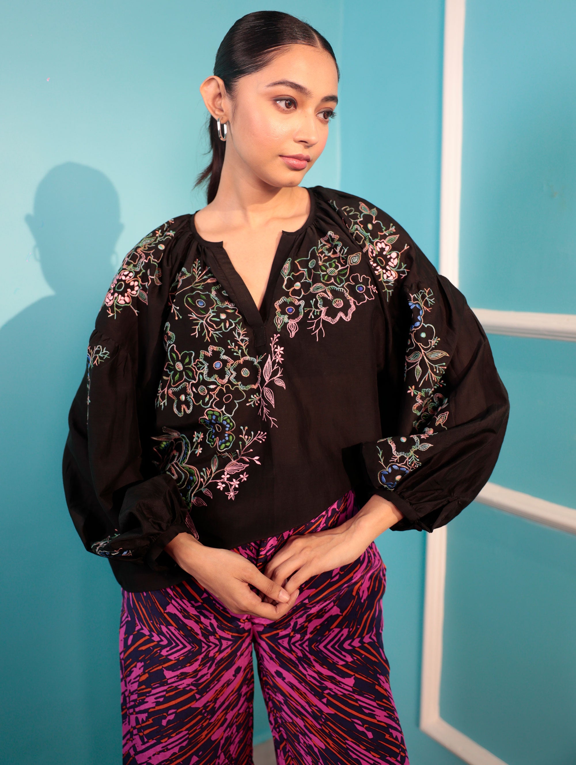 IRMA BLOUSE Blushing EMBROIDERY