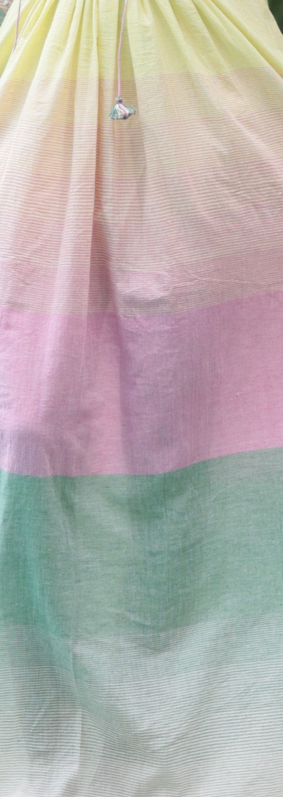 ADVA DRESS HANDLOOM  MUSLIN